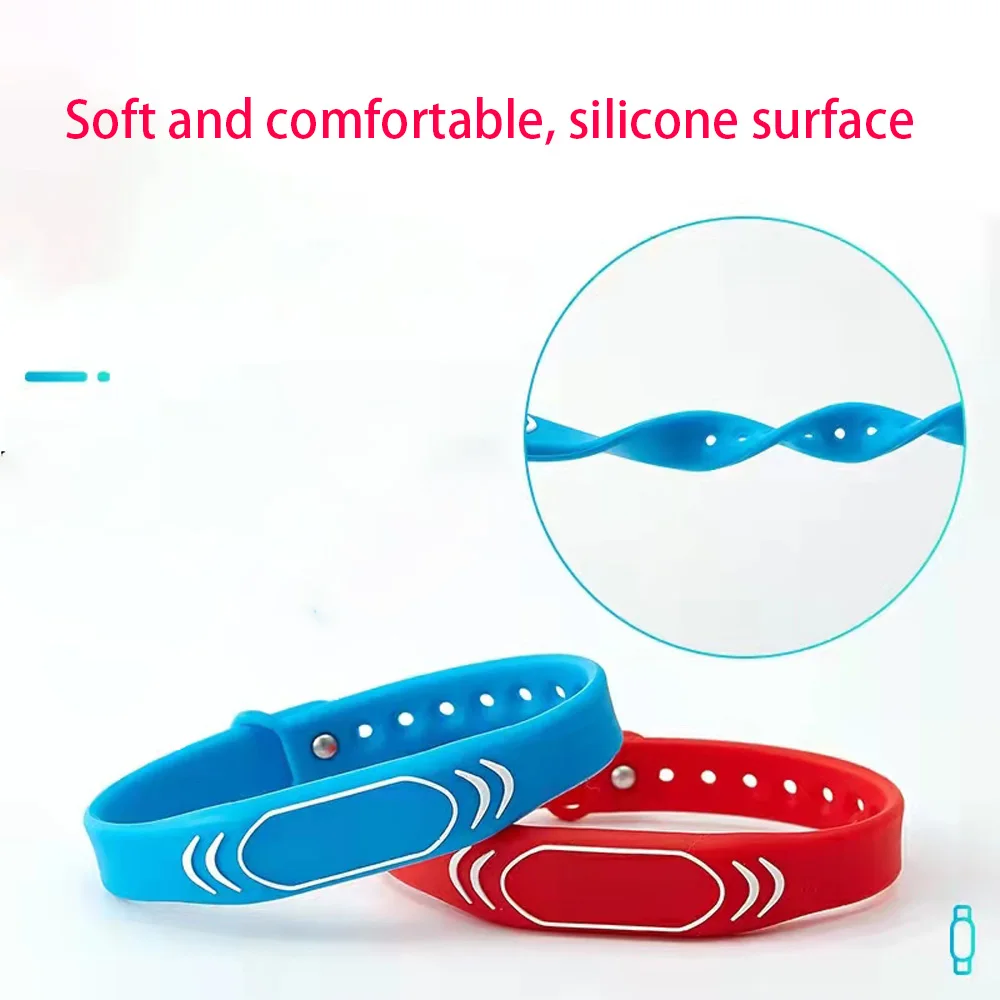 3PCS RFID Rewritable T5577 Wristband Smart Chip 125KHZ Badge Copy ID EM4305 Badge Clone Read and Write Waterproof Silicone Key