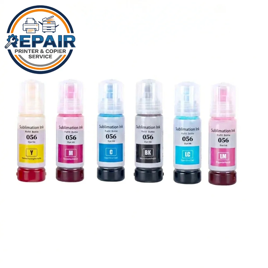 1Set 6PCS 056 Sublimation Ink for Epson L8058 L18058 L8050 L18050 Heat Transfer Ink