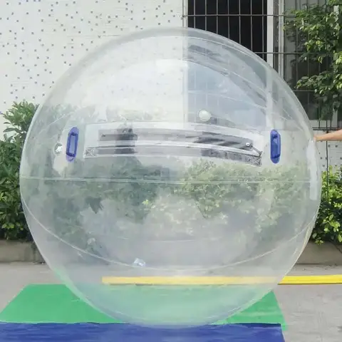 PVC Clear Inflatable Human Sized 2m  Water Walking Ball Inflatable Water Zorbing Roller Balls Giant Balloon For Swimming Pool