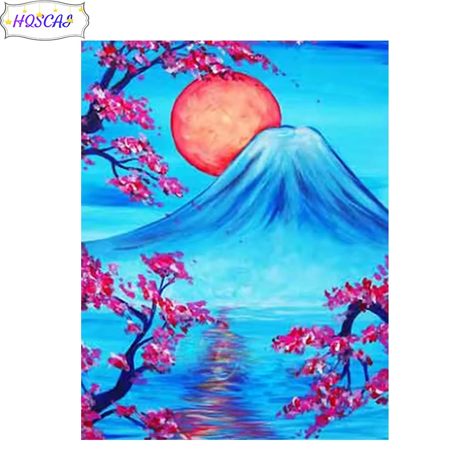 

5d diamond embroidery Abstract art moon, tree Diamond cross-stitch Modern decor mosaic diamond painting full square/round drill.