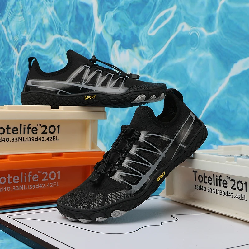 Sapatos de natação para homens e mulheres Sandálias de praia descalço, Upstream Aqua Diving Shoes, Fitness Yoga, Surf, Caminhadas Wading Sneakers