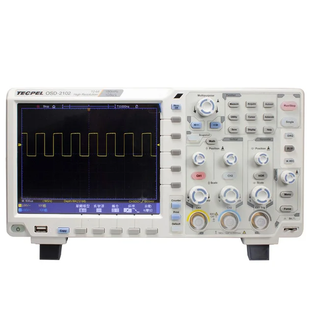 

TECPEL OSD-2102 2 Channel 100MHZ Desktop Digital Oscilloscope