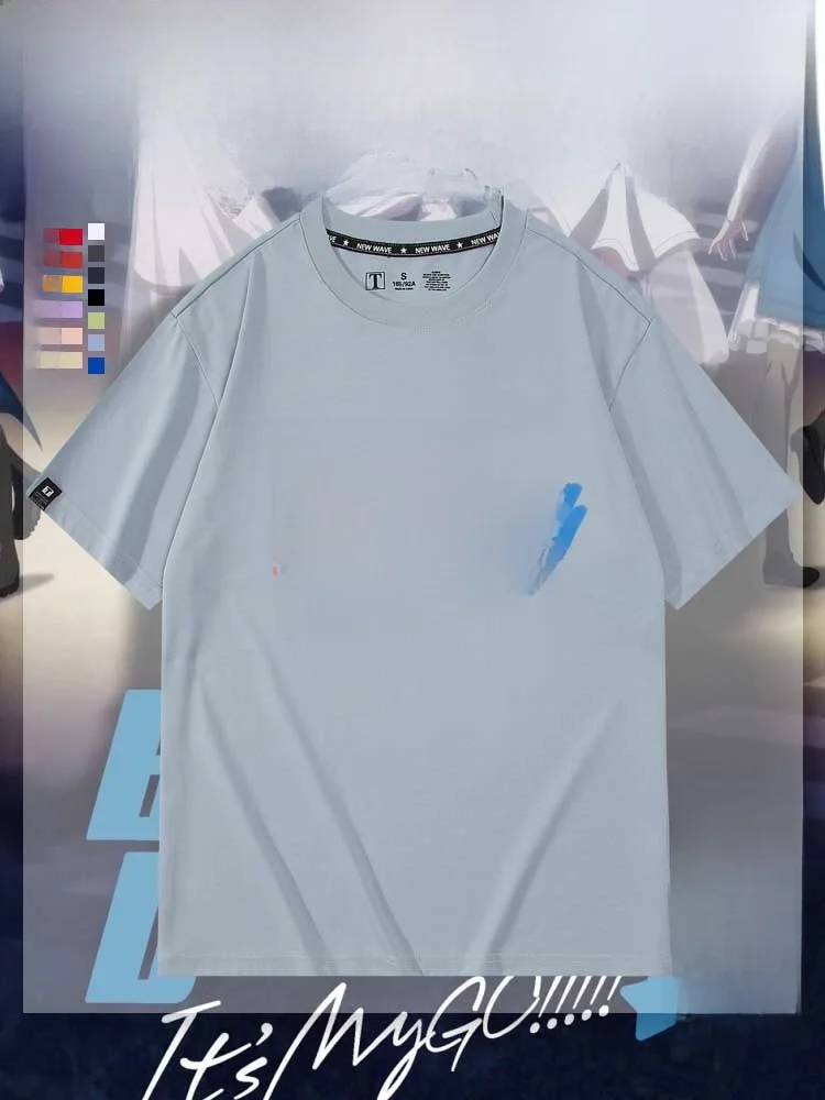 

Pure Cotton ort Sve T-irt for Men BanG Dr Its MyGO Anime Surroundings High Cotton Loose Fit Breathable Youthful ...