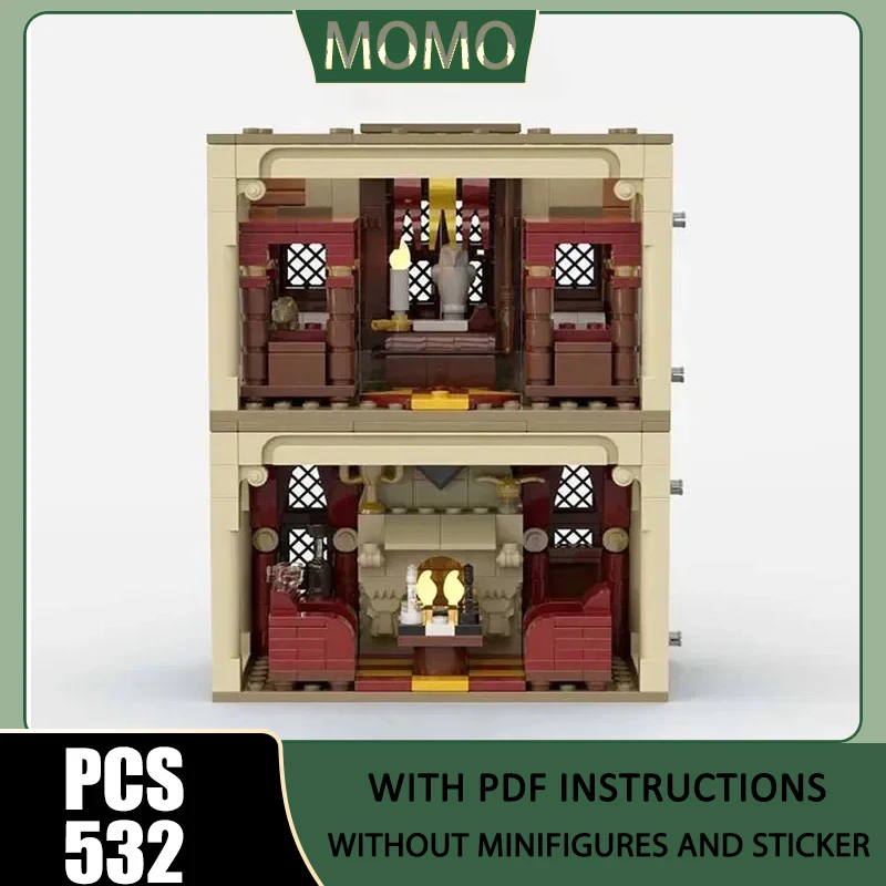 Moc Building Bricks Architecture Model Gryffindor Common Room Technology Modular Blocks Gifts Toys For DIY Sets Assembly
