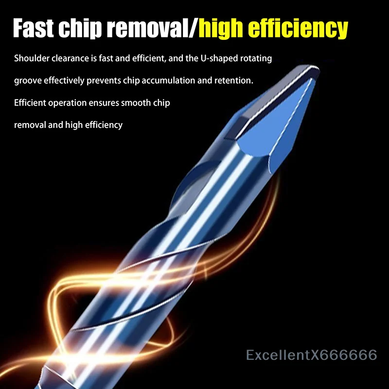 

Industrial Grade Rotary Bit for Glass and Ceramic Tiles; Mason Drill Bit for Plastic and Wood; Brick Wall Hole Cutter Saw