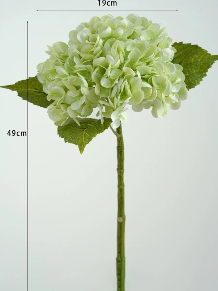 Blauwe kunstmatige hortensia bloemen Real Touch kunstmatige hortensia takken decoratie bruidsboeket bloemstuk