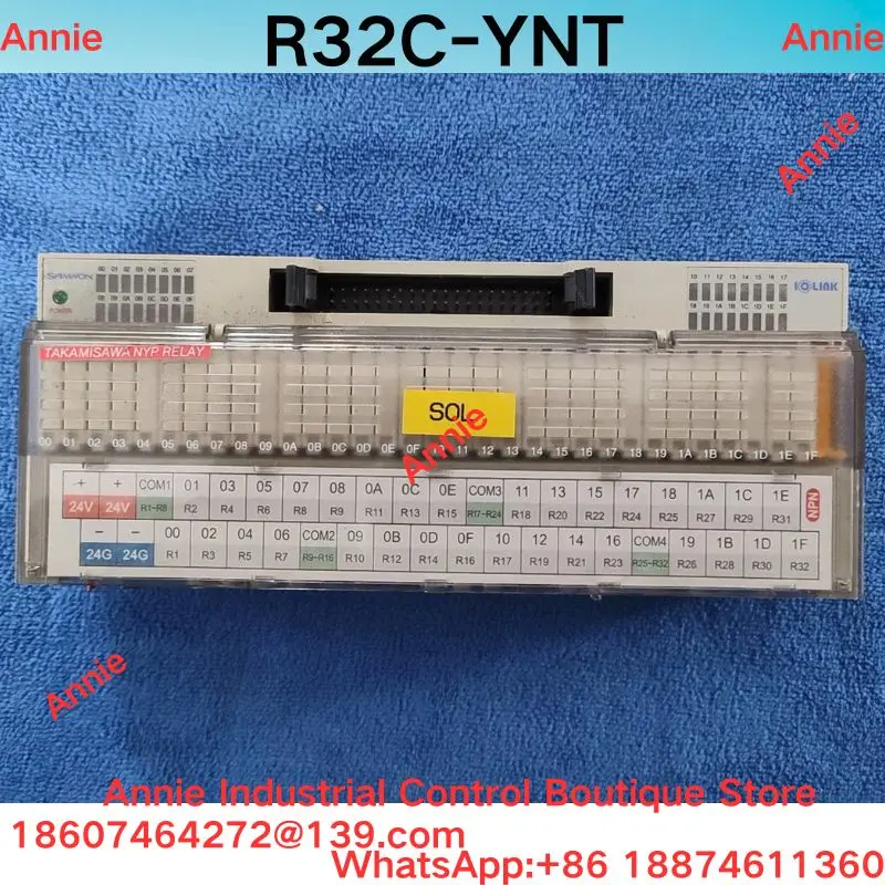 Second-hand test OK  R32C-YNT Miniature 32 Point Relay Module