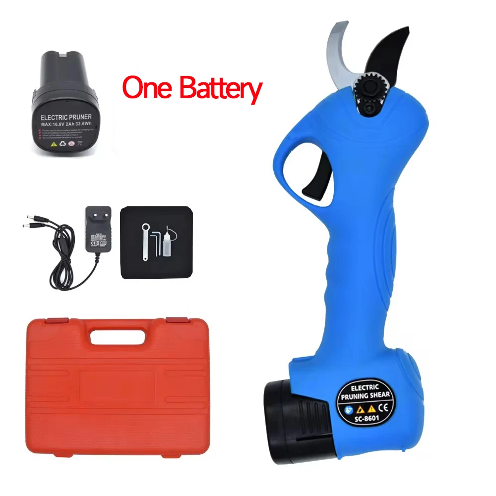 16.8V Cordless Pruner Lithium-ion Pruning Shear Efficient scissors Bonsai Electric Tree Branches garden tools electric SC-8601