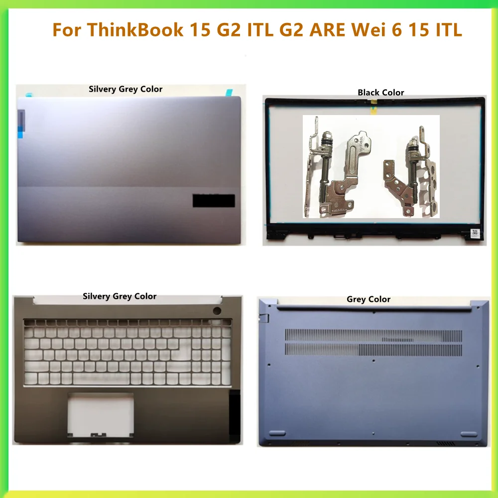 

New Laptop LCD Back Bezel Front Frame Top Palmrest Upper Bottom Cover Case For Lenovo ThinkBook 15 G2 ITL G2 ARE Wei 6 15 ITL