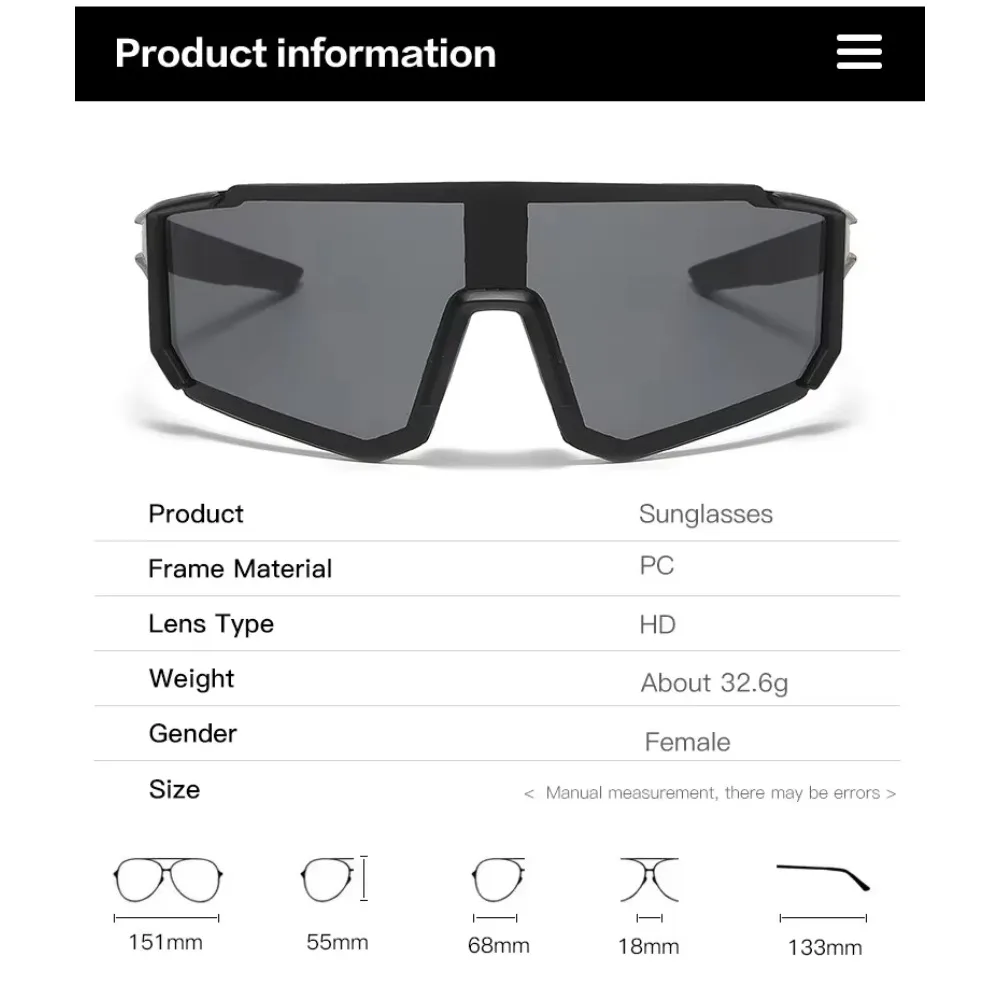 8PCS Cycling Sunglasses Women UV400 Sandproof Eye Protector Sun Glasses Outdoor Sports Goggle Protection Anti Radiation Lens