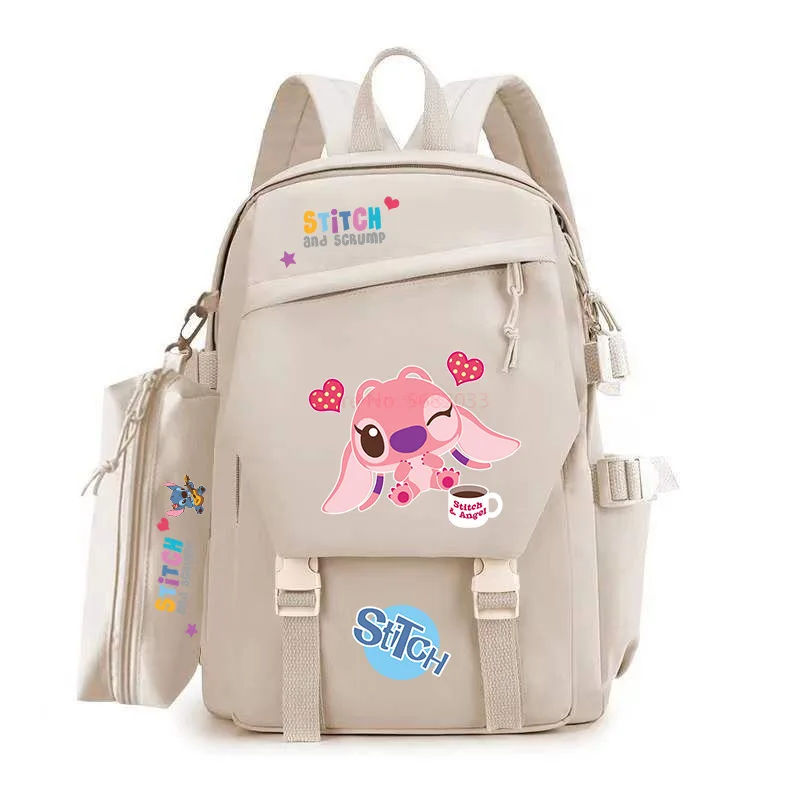 New Stitch Student Laptop Female Backback Cartoon Women Backpack School Ladies Cool Harajuku Bag Girl Nylon Kawaii Backpack