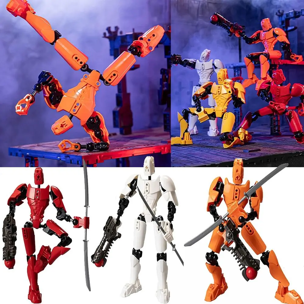 Upgraded T13 Action Figure 3D Printed Titan 13 Action Figure Multi-Articular Robot Dummy Action Figures for Game Lovers