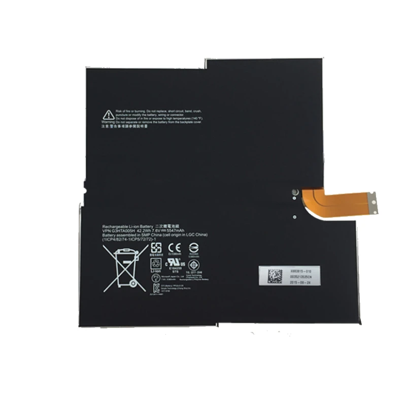 New G3HTA005H G3HTA009H 42.2Wh Replacement Laptop Battery for Microsoft Surface Pro 3 1631 MS011301-PLP22T02 1577-9700