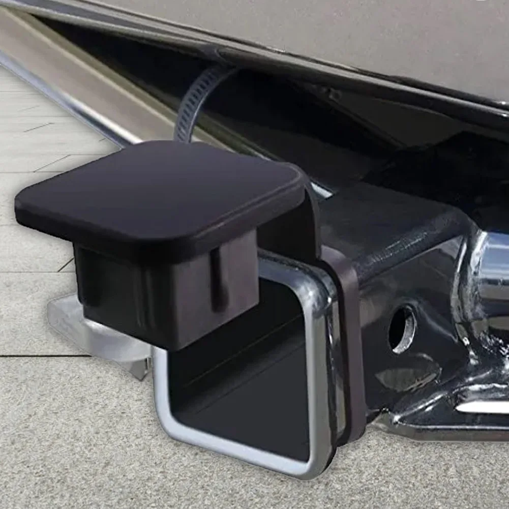 

Trailer Hitch Receiver Cover Plug Dustproof Tube Cap Protector Trailer Hitch Cover 2 Inch Receiver Auto Square Plug