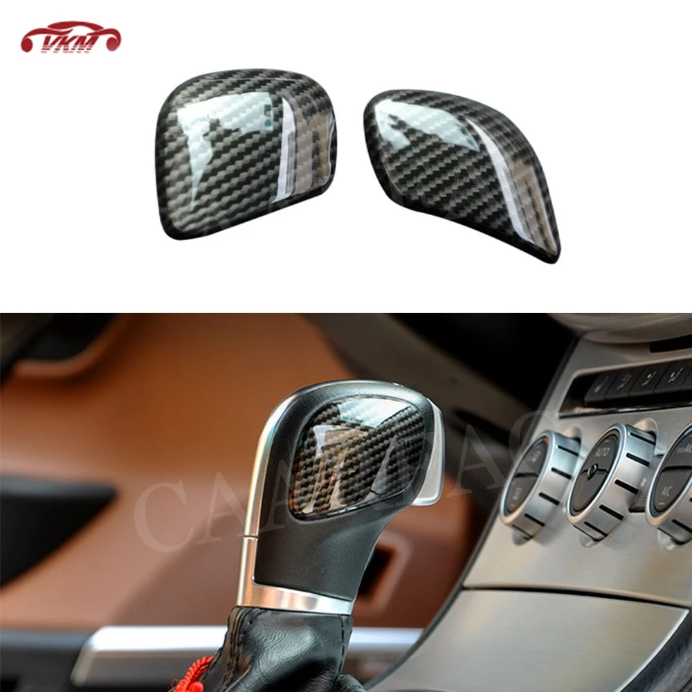 

Gear Shift Knob Head Cap Cover Carbon Fiber Stickers For VW Golf 7.5 MK7 Beetle Magotan B8 Passat CC LHD Car