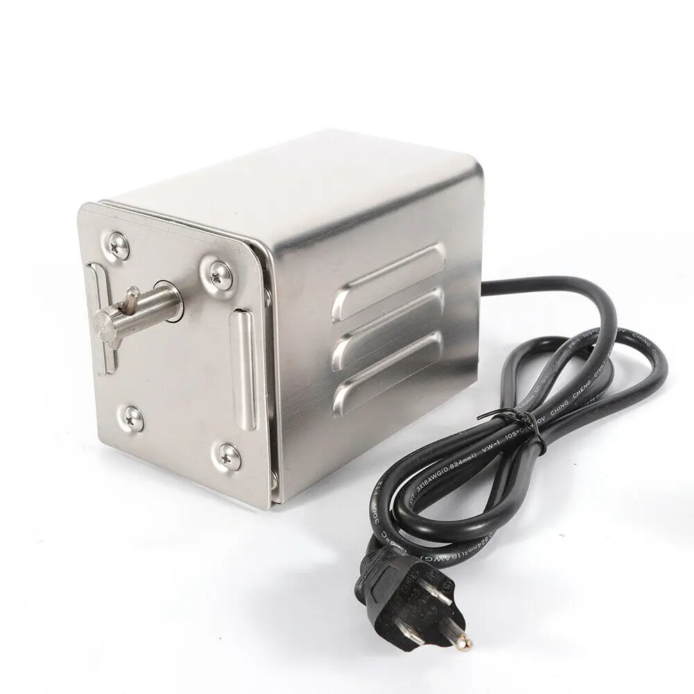 15W Electric Grill Rotisserie BBQ Motor Stainless Steel Rotisserie BBQ Spit 110V Motor