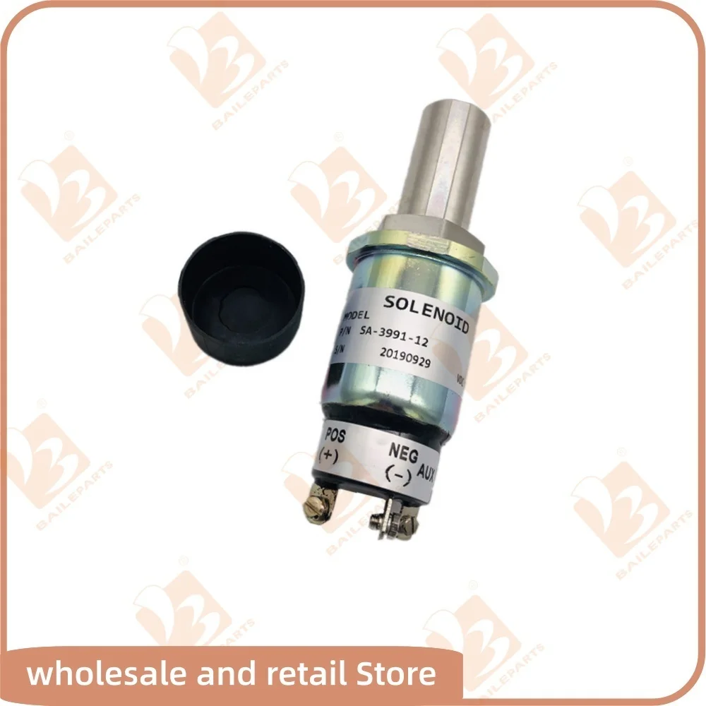 

SA-3991-12 Shut Off Solenoid 12V For MF7250 MF7252 MF8160 Tractor 634 620 Engine 836640253 Stop Solenoid