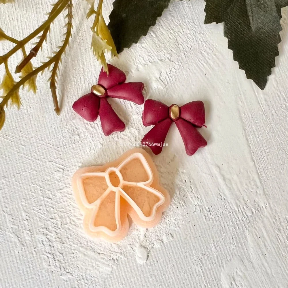 Bow Clay Cutters Valentine\'s Day Romantic Bowknot Polymer Clay Earring Moulds Dangle Pendant Jewelry Cutting Molds