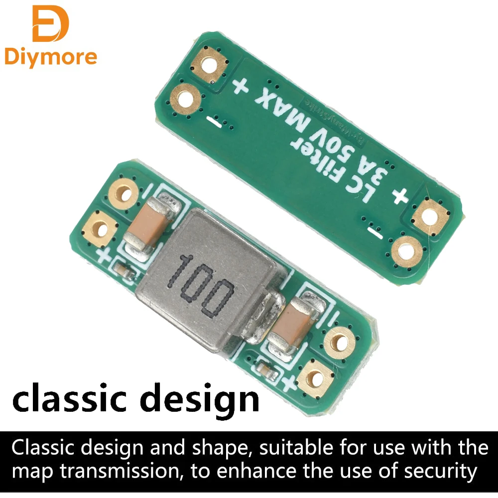 3A Power Filter LC Filter Indoor Brushless Sleeve Machine Clearing Image Transmission Ripple Interference Filter For FPV Drone