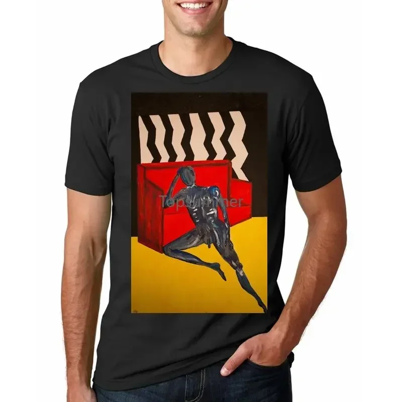 Футболка с коротким рукавом и надписью «Twin пикс Room David Lynch»