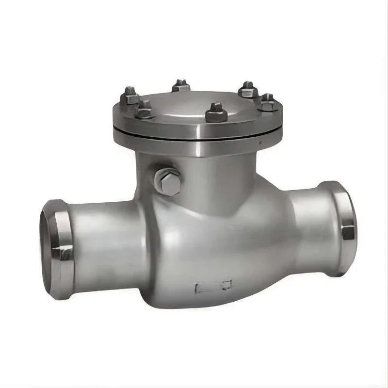 Stainless steel swing type soft seal check valve high temperature water hydraulic check valve