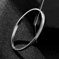 Simple Lovers Woman Men Stainless Steel Bracelets Charm Bangle Feminina Trendy Jewelry Couple Bracelet Gift Fashion Nail Bangles