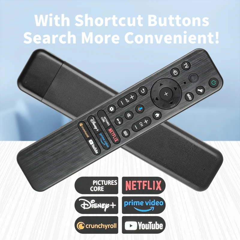 RMF-TX920U جهاز تحكم عن بعد بإضاءة خلفية صوتية لجهاز Sony 2024 وحدة تحكم بديلة للتلفزيون الذكي مع أزرار NETFLIX PrimeVideo YouTube #5