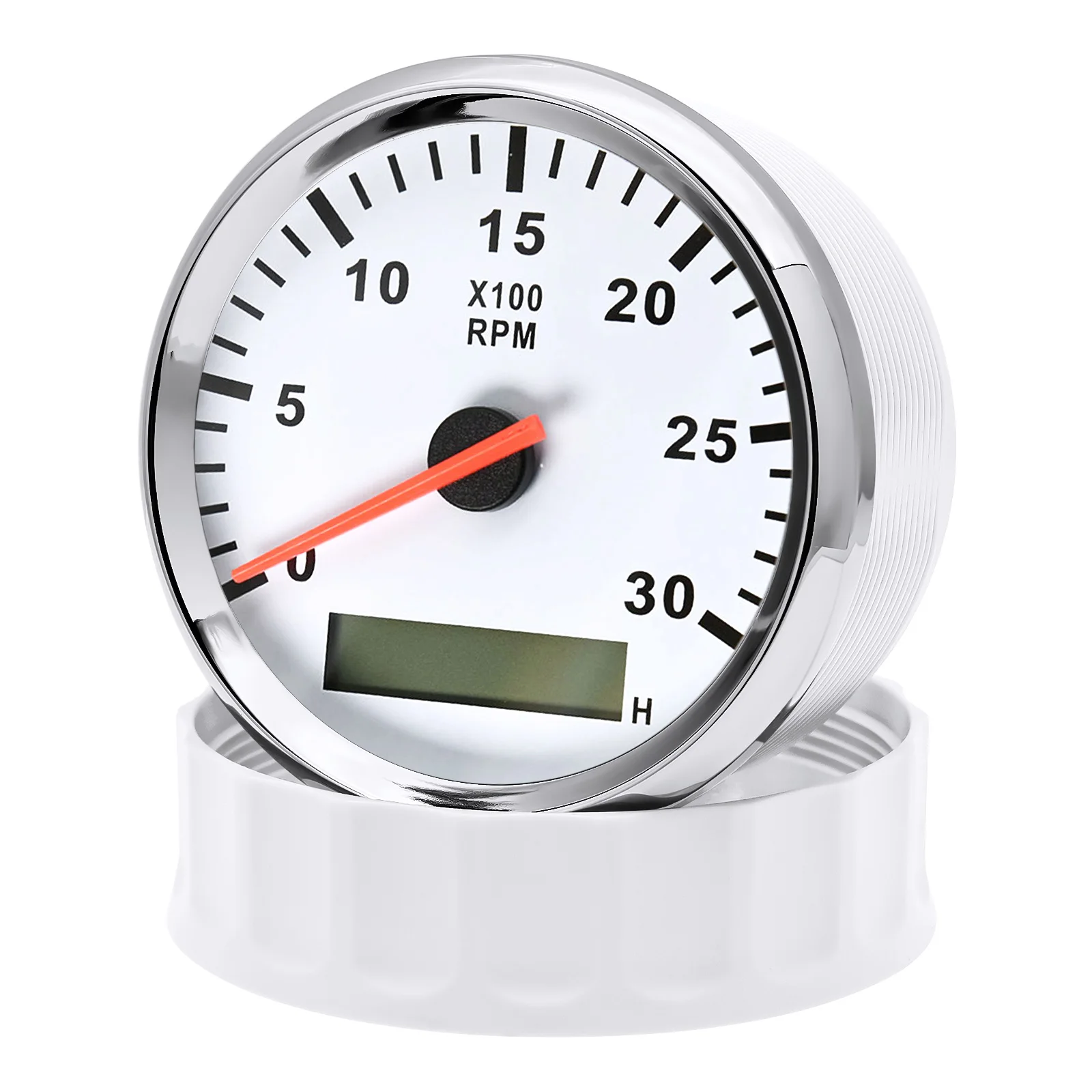 85mm Tachometer 3000RPM With Hourmeter Truck Car Boat Diesel Engine Tacho Meter RPM Gauge M18 / M16 Car Tachometer Sensor