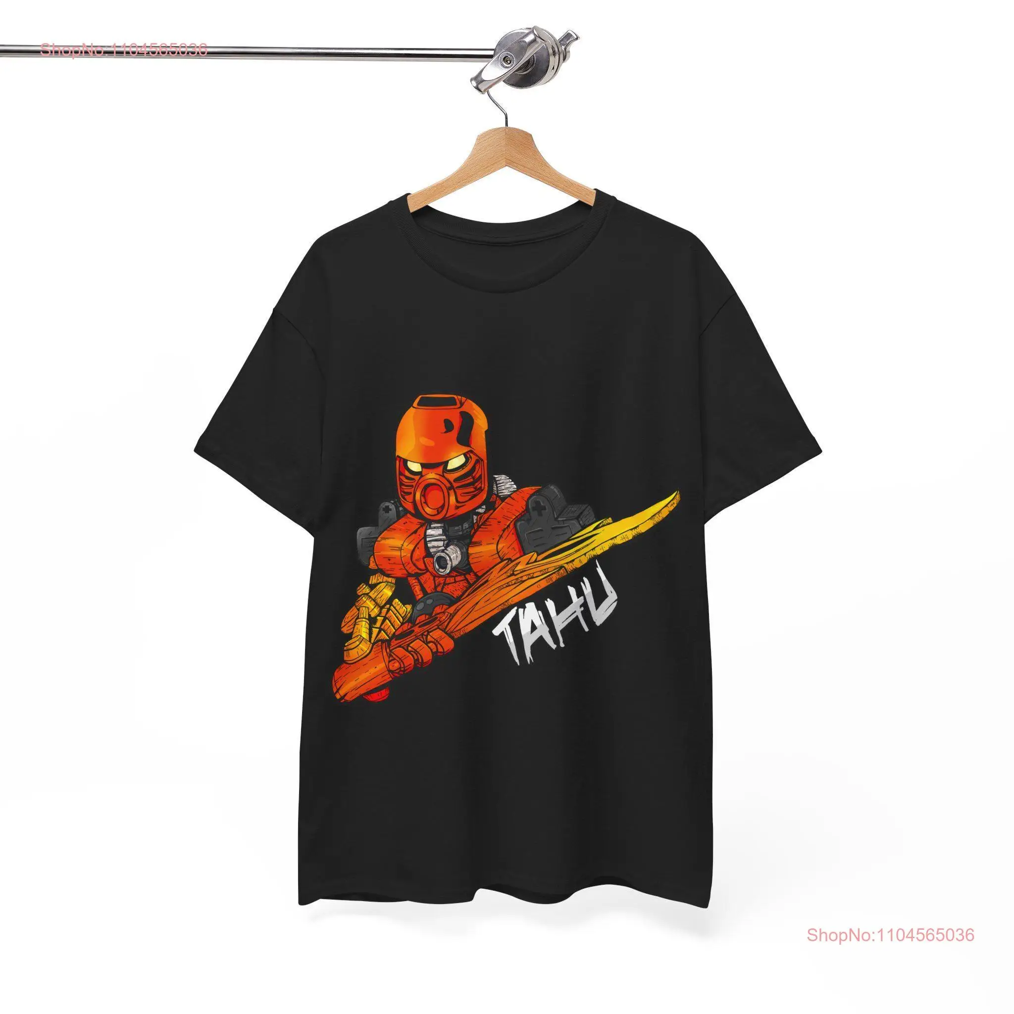 تي شيرت Bionicle Toa of Fire بأكمام طويلة أو قصيرة