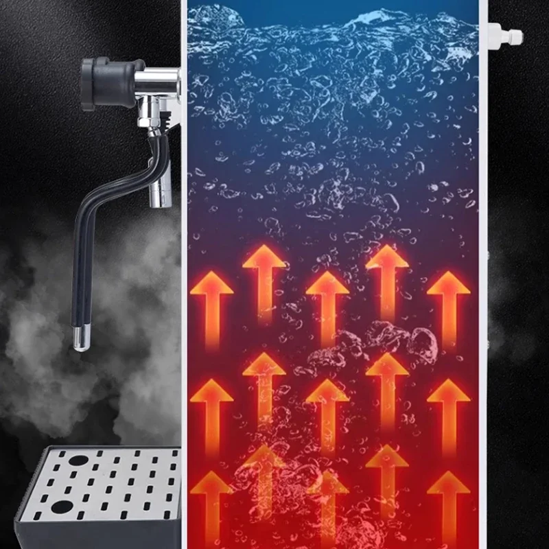 2500 ワットミルク泡立て器自動スチームマシン電気スチームミルク泡立て機エスプレッソコーヒーミシン商業