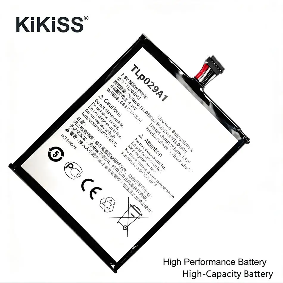 

Аккумулятор для мобильного телефона TLP029A1 для Alcatel Onetouch Pop 3 5.5" OT-5025 OT-5025D, легкий, премиум-класса, 2910 мАч