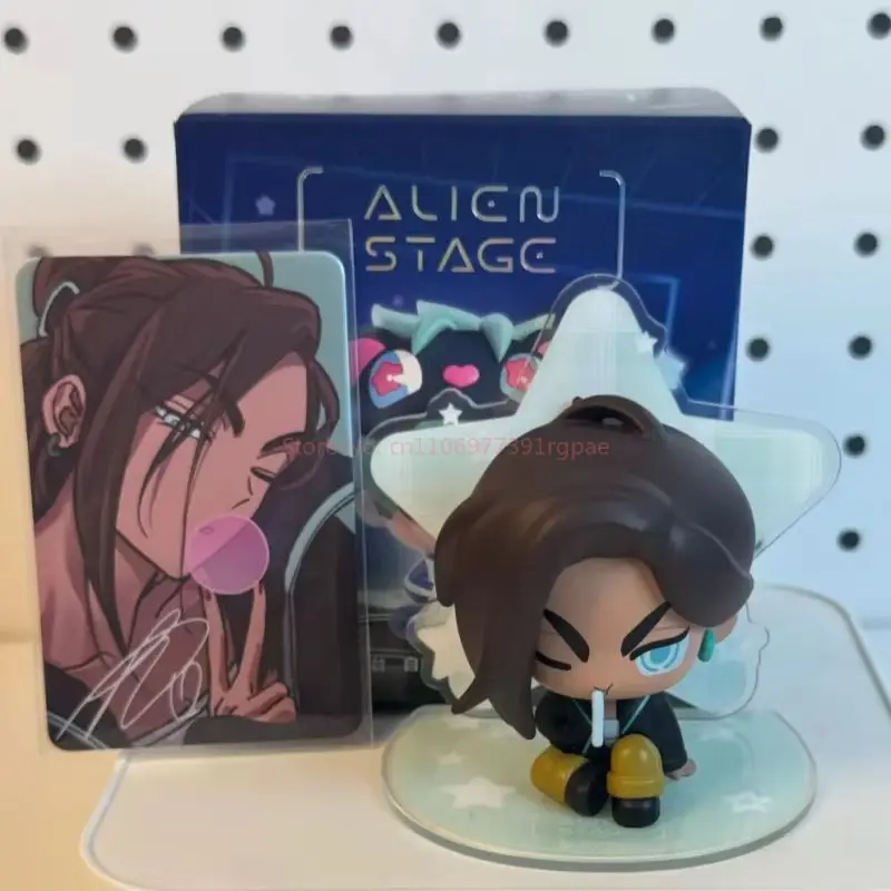 Spot alienígena palco caixa cega mizi seu ivan até luka hyuna alienígena série de palco anime figura caixa mistério decoração desktop brinquedo presente