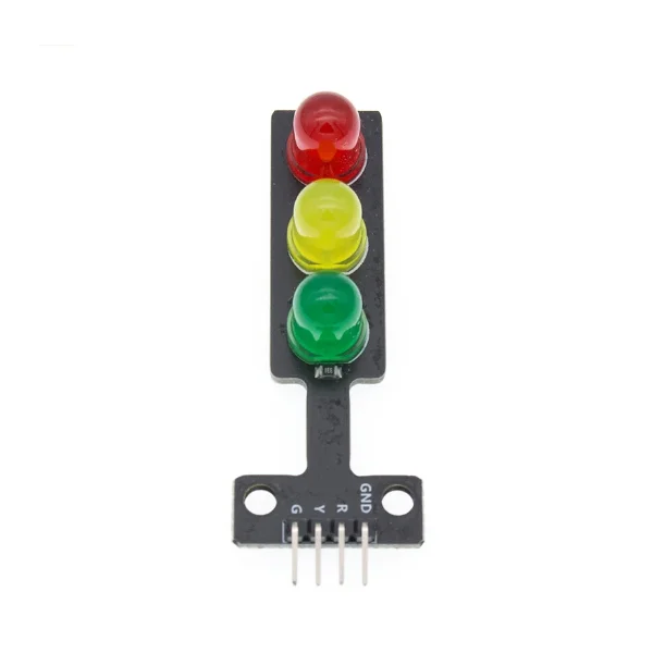 LED traffic signal module 5V red, yellow and green lights e-learning building blocks programming single control panel