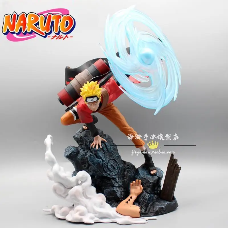 

Naruto Large Upart Mini Rasengan Gk Uchiha Sasuke Handmade Decoration PVC Anime Figure Collection Doll Pendants Toy Model Gifts