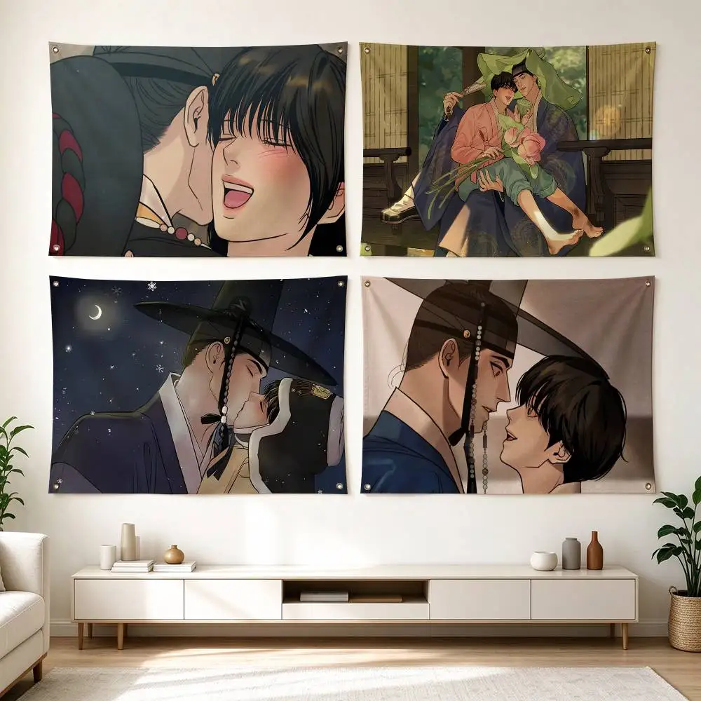 V-Vintage Korean P-Painter of the Night  Flag Suitable For Party Club Outdoor Interior Wall Decoration Banner Fans Gift