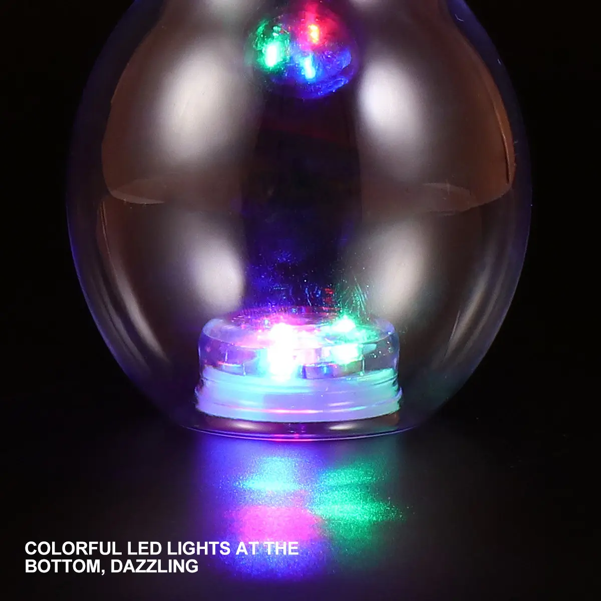 10 Stuks 300Ml Lampfles Milieuvriendelijke Huisdier Plastic Herbruikbare Drankcontainer Voor Sap Melk Thee Led Lit Party Favor