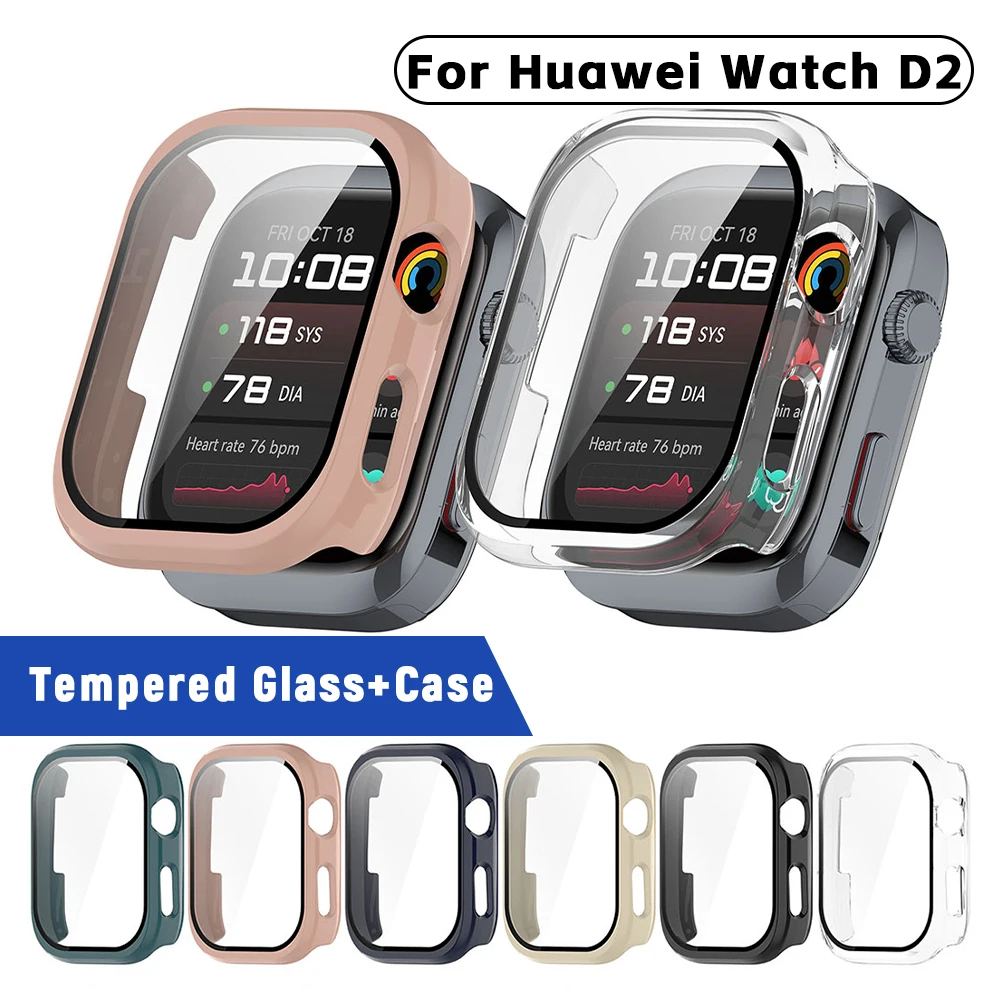 PC Case Screen Protector for Huawei Watch D2 Tempered Film Screen Protector Hard Bumper Shell for Huawei watch D2 Case Cover