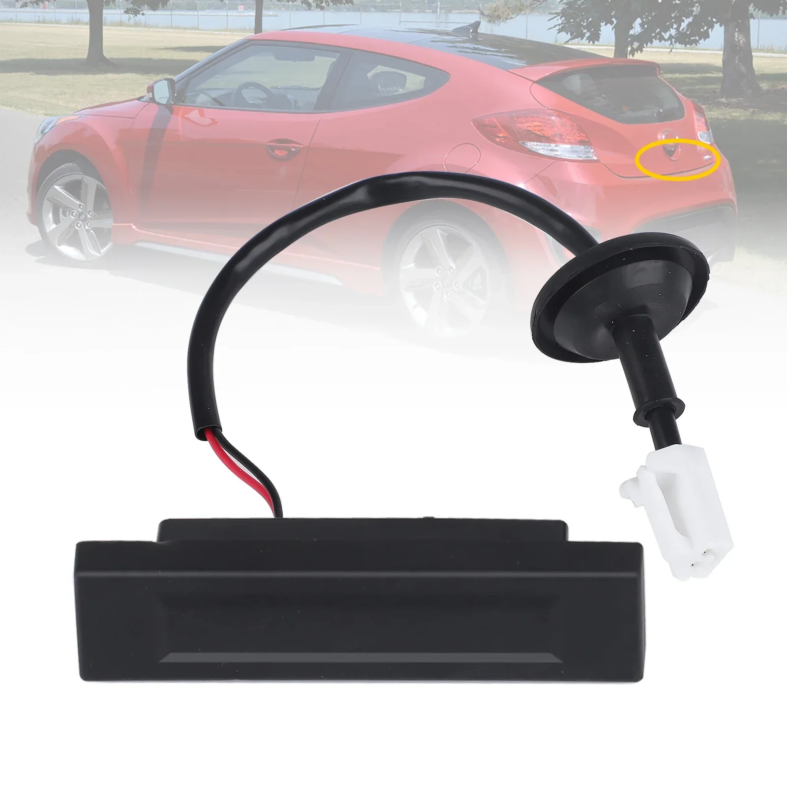 

Durable Black Tailgate Handle Switch Opening Button 81260-2V000/812602V000 for Hyundai Veloster 2012-2017 Hatch Button Accessory