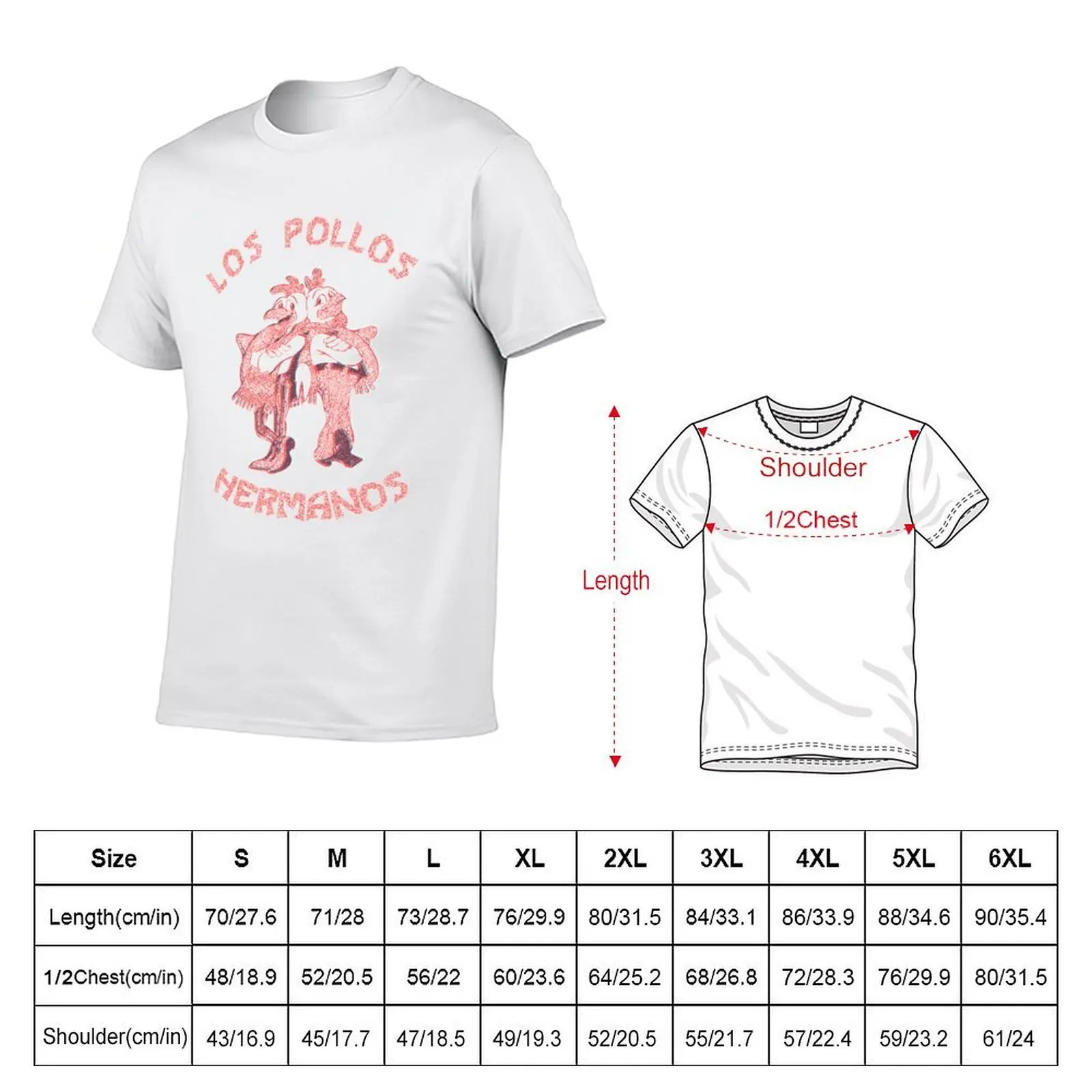 Vintage Los Pollos Hermanos T-Shirt quick drying basketball graphic tees mens clothes