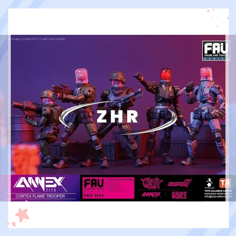 متوفر في المخزون حمض حرب المطر ANNEX 2179 FAV-H14 اللحاء لهب جندي المنقولة الجندي نموذج عمل الشكل لعبة جمع هدية