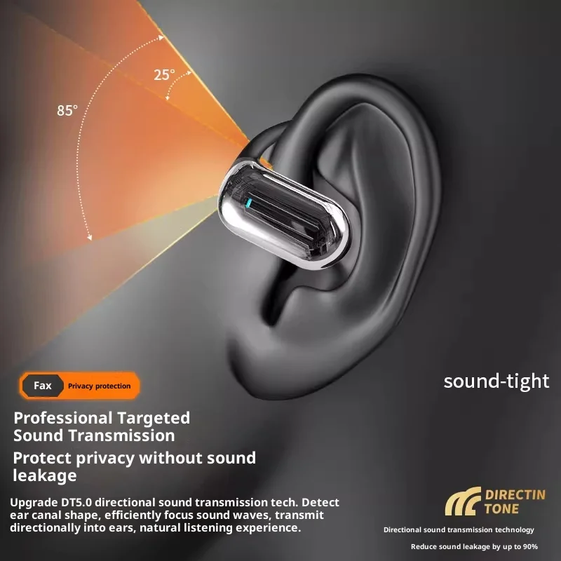 Bluetooth Earphones Open Hanging Ear 5.3 Bluetooth Wireless Headphones High Definition Audio Long Battery Life Comfortable Wear