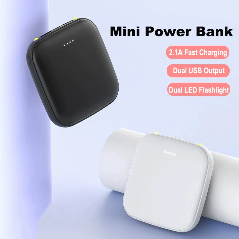 

20000mAh Mini Power Bank Portable Charger External Battery Pack Powerbank for iPhone 17 16 X Samsung S25 Huawei Xiaomi Poverbank