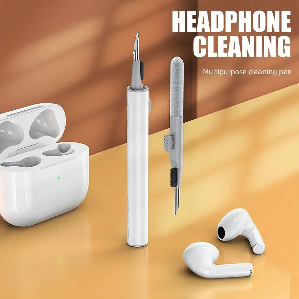 Three in one headphone cleaning kit, cleaning brush, headphone shell cleaning tool