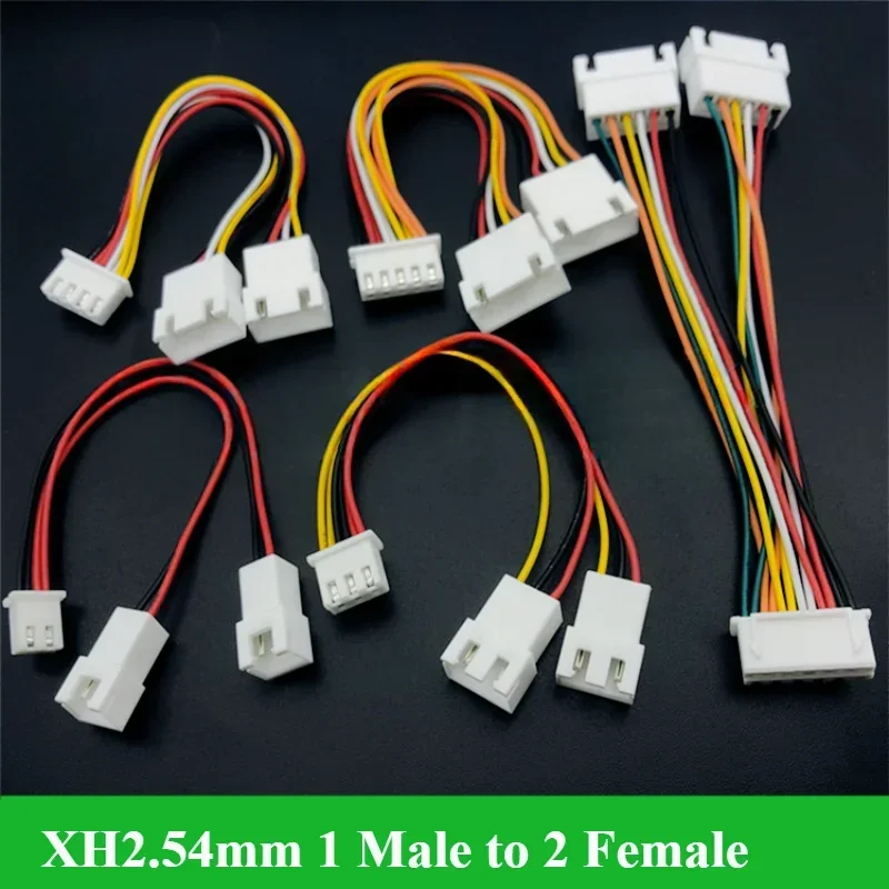 

Fan Cable GPU XH2.54 Mini 2/3/4/5/6Pin 1 To 2 Way CPU 2/3/4/5/6Pin PWM Fan Connector Cable Lead Y Splitter Split Two Fan Line