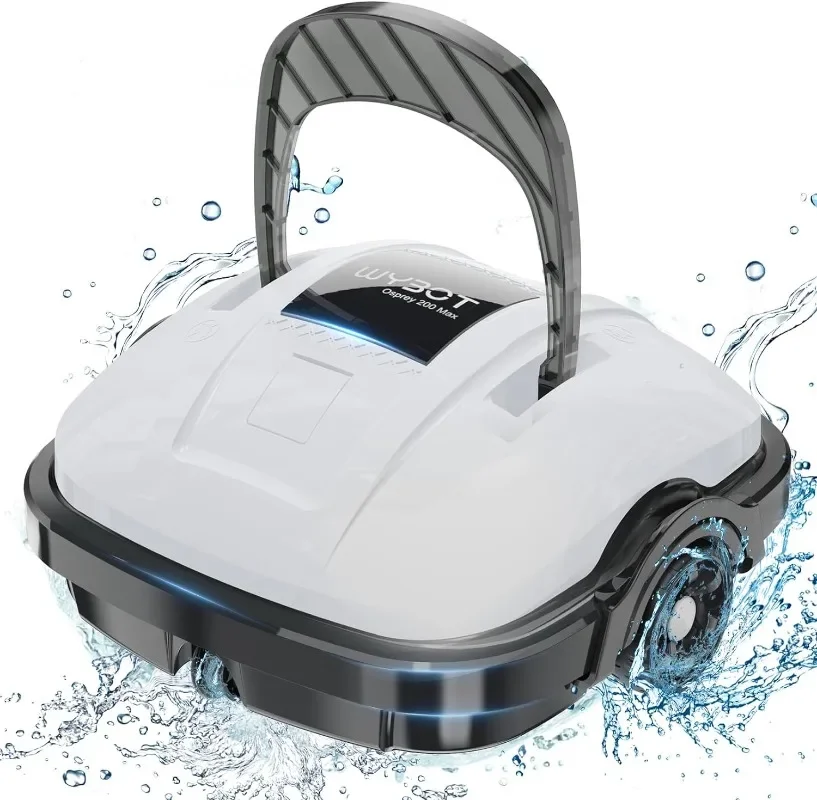 

WYBOT Osprey 200Max Cordless Pool Vacuum with Battery Up to 100Mins Runtime, Robotic Pool Cleaner,Strong Suction,Up to 861 Sq.Ft