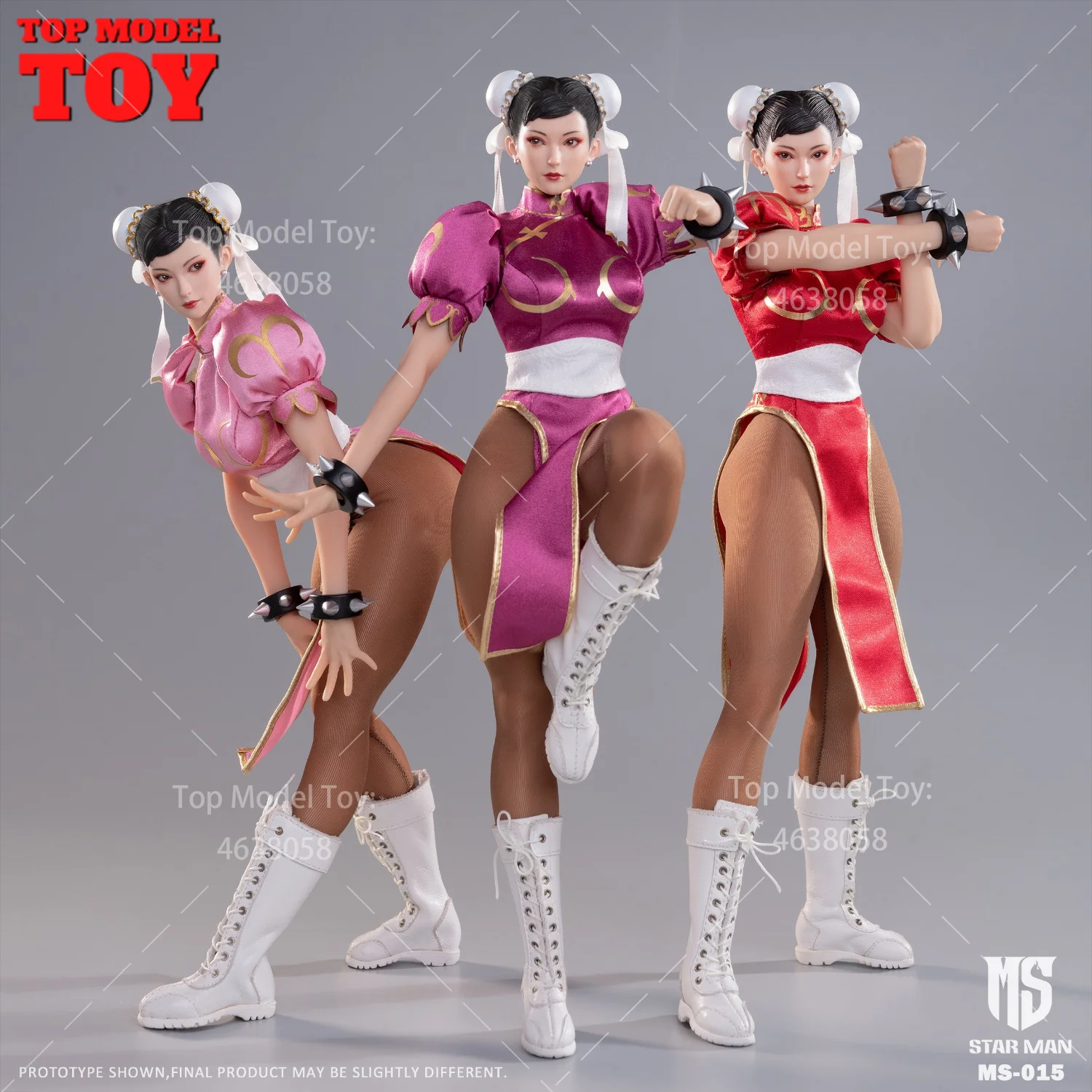 

2025 Q4 STAR MAN MS-015 1/6 Scale Female Fighter Chun-li Action Figure 12'' Female Soldier Figure Model Full Set Collectible
