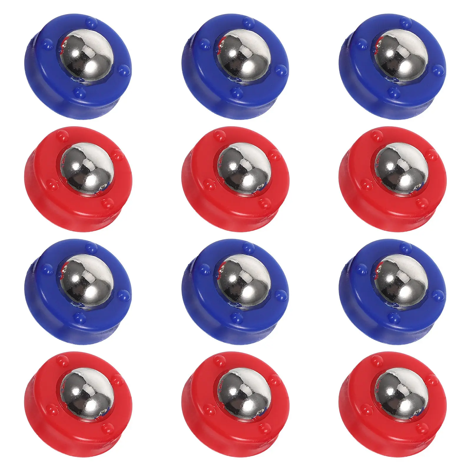

24Pcs Shuffleboard Pucks Roller Set High Durability Plastic Steel Design for Desktop Table Top Game Mini Shuffleboard Curling