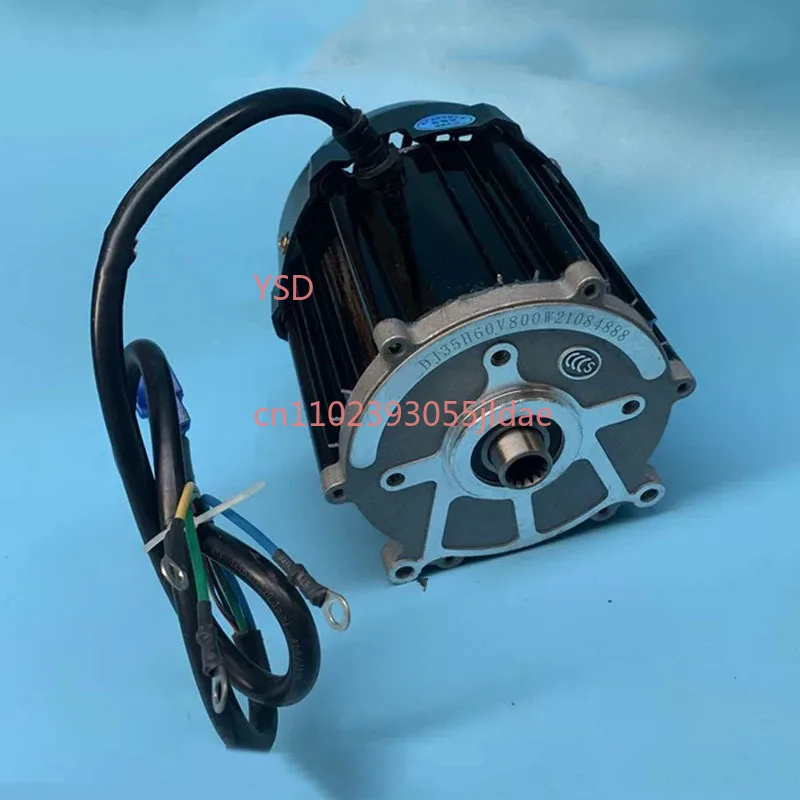 48V 60V Pure Copper Differential Motor, 5 Holes 14-Tooth 500W to 1000W Drive Motor for Electric Tricycle