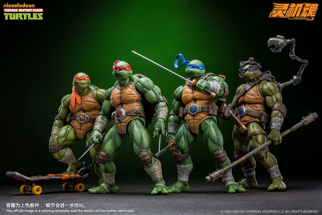 LINGJIHUN Ninja Turtles raphael leonardo TMNT 1/12 Action Figures Toy Gift Collection 【 Presale 2025 Q2 】