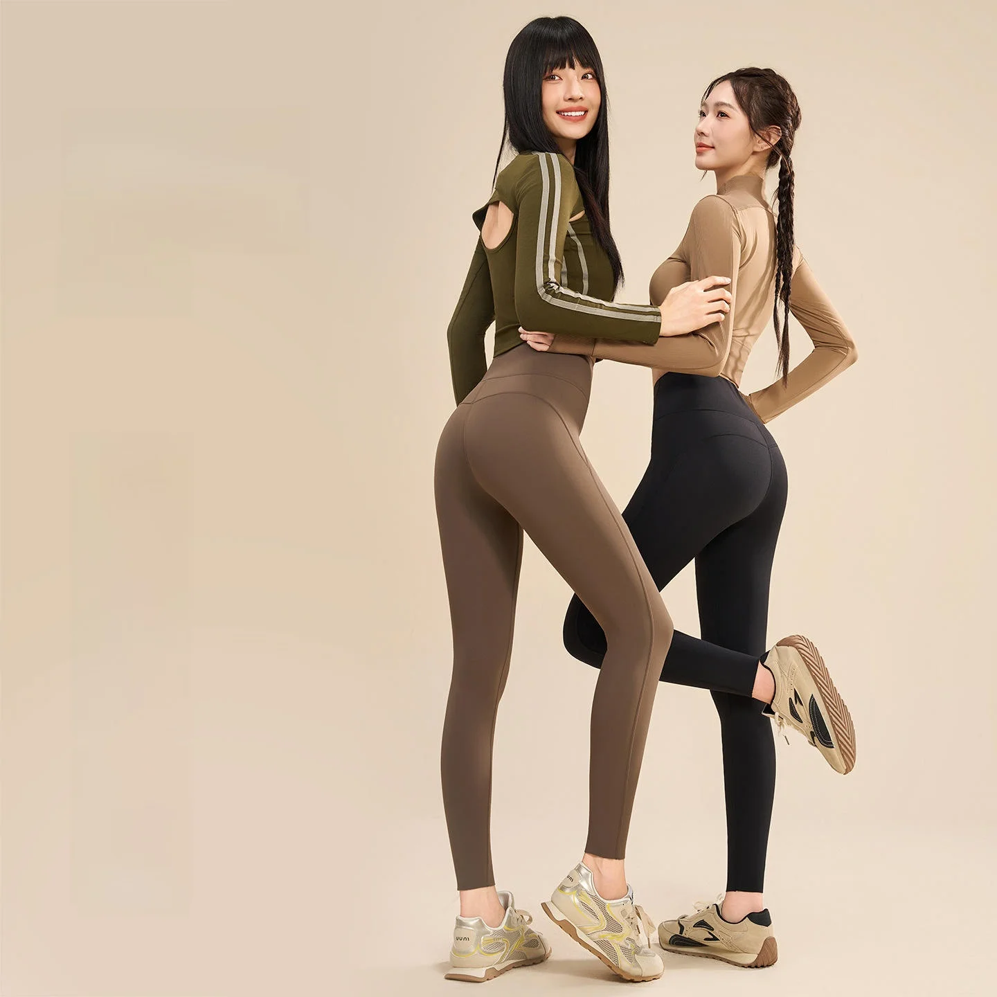 

Thin Fce Yoga Pants High Waist Butt Lifting arkskin Women's Tight Slimming Fitn Base Layer Pants Autumn Winter New Ar...